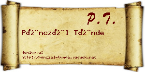 Pánczél Tünde névjegykártya